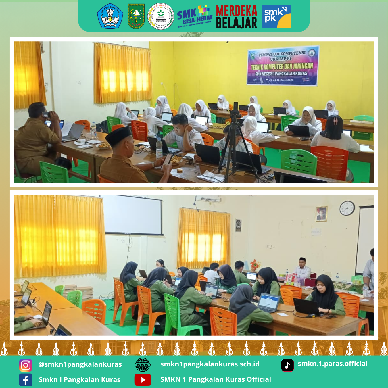 Pelaksanaan TKA SMKN 1 Pangkalan Kuras